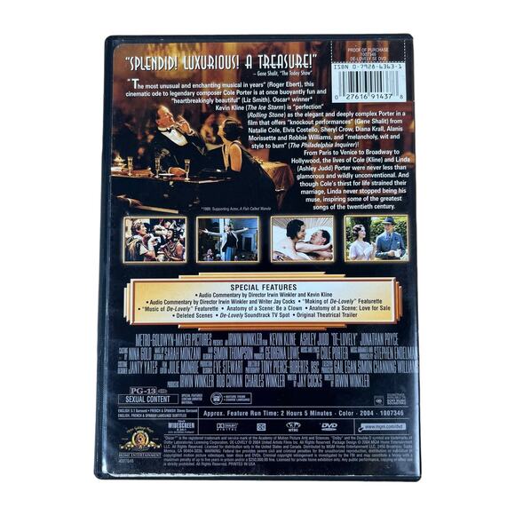 De-Lovely: The Cole Porter Story Special Edition DVD MGM Pictures 2004 - Picture 2 of 6